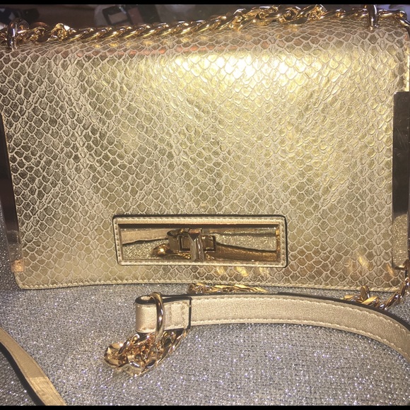 aldo gold bag